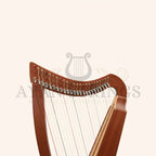 Muzikkon 24 String Trinity Cèilidh Harp Mahogany - Stringed Instruments