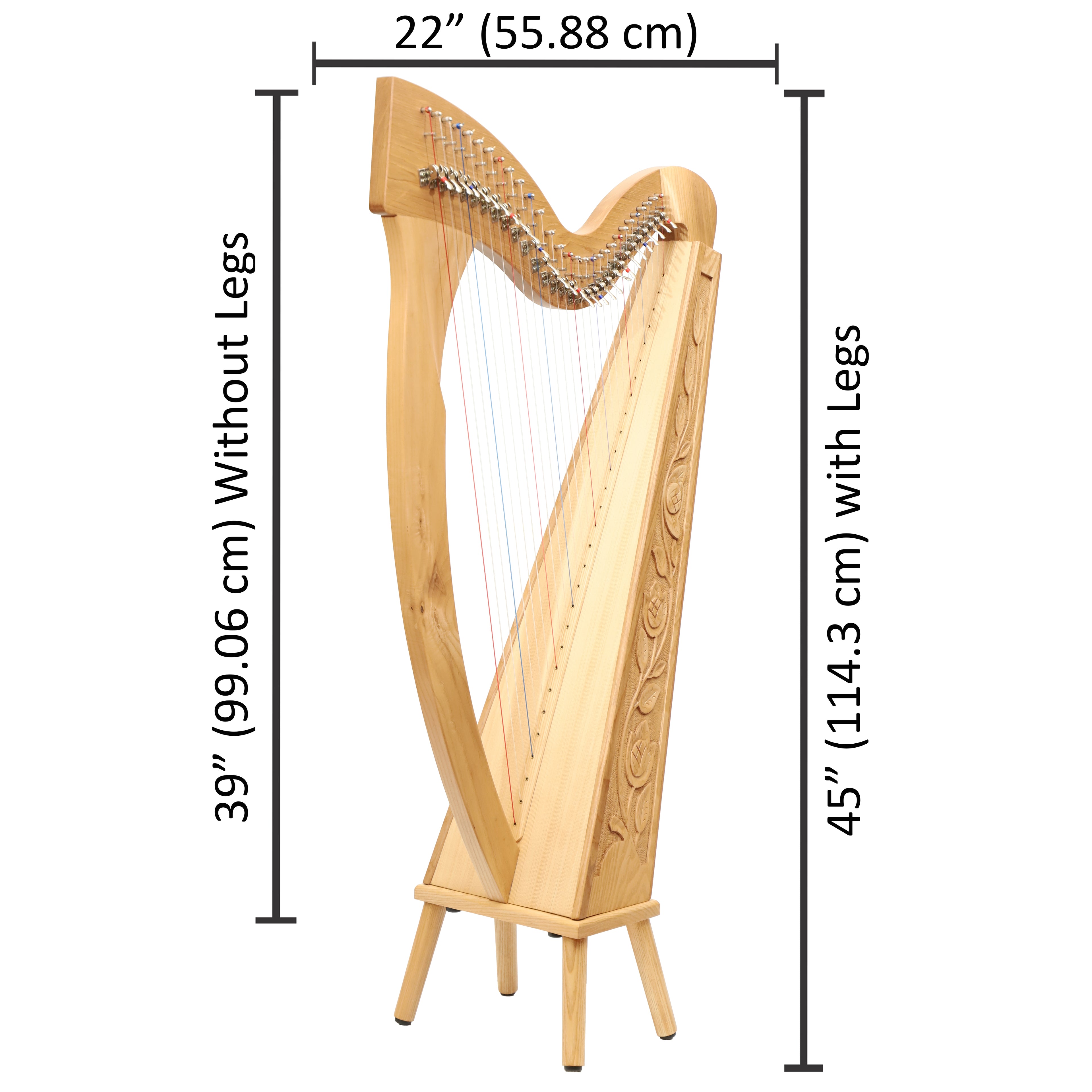 29 String Trinity Harp, Celtic Lever Harp