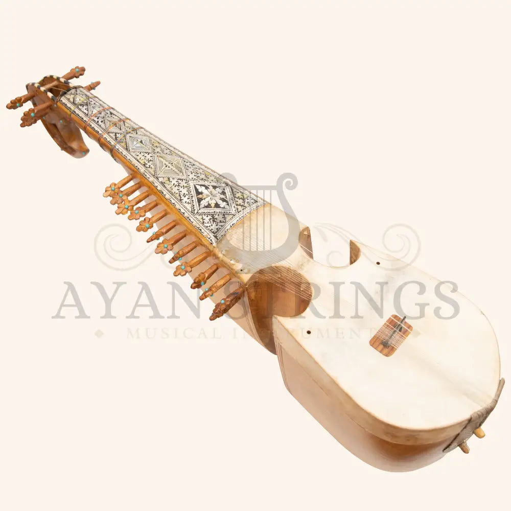 Muzikkon Afghani Rubab Full Sadafi Mulberry - Stringed Instruments