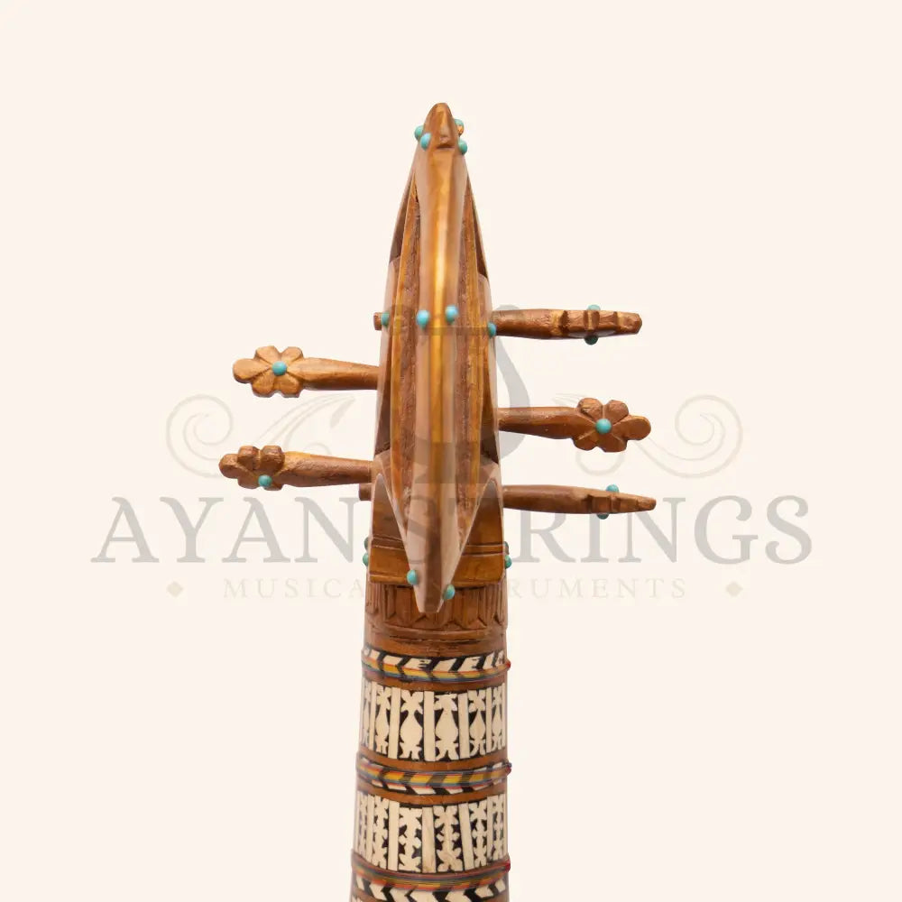 Muzikkon Afghani Rubab Full Sadafi Mulberry - Stringed Instruments