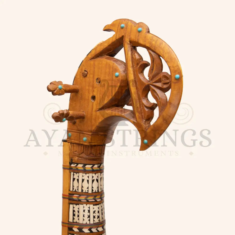 Muzikkon Afghani Rubab Full Sadafi Mulberry - Stringed Instruments
