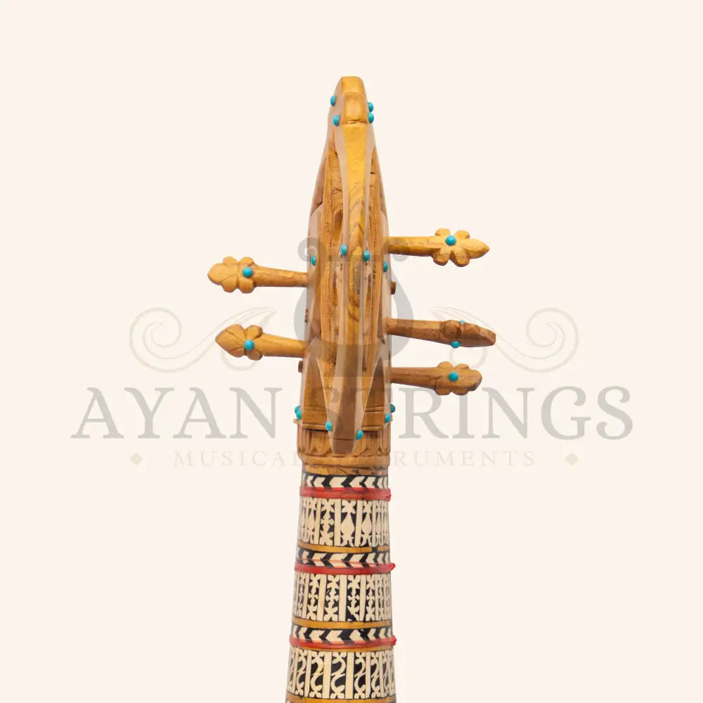 Muzikkon Afghani Rubab Half Sadafi Mulberry - Stringed Instruments