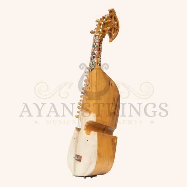 Muzikkon Afghani Rubab Half Sadafi Mulberry - Stringed Instruments