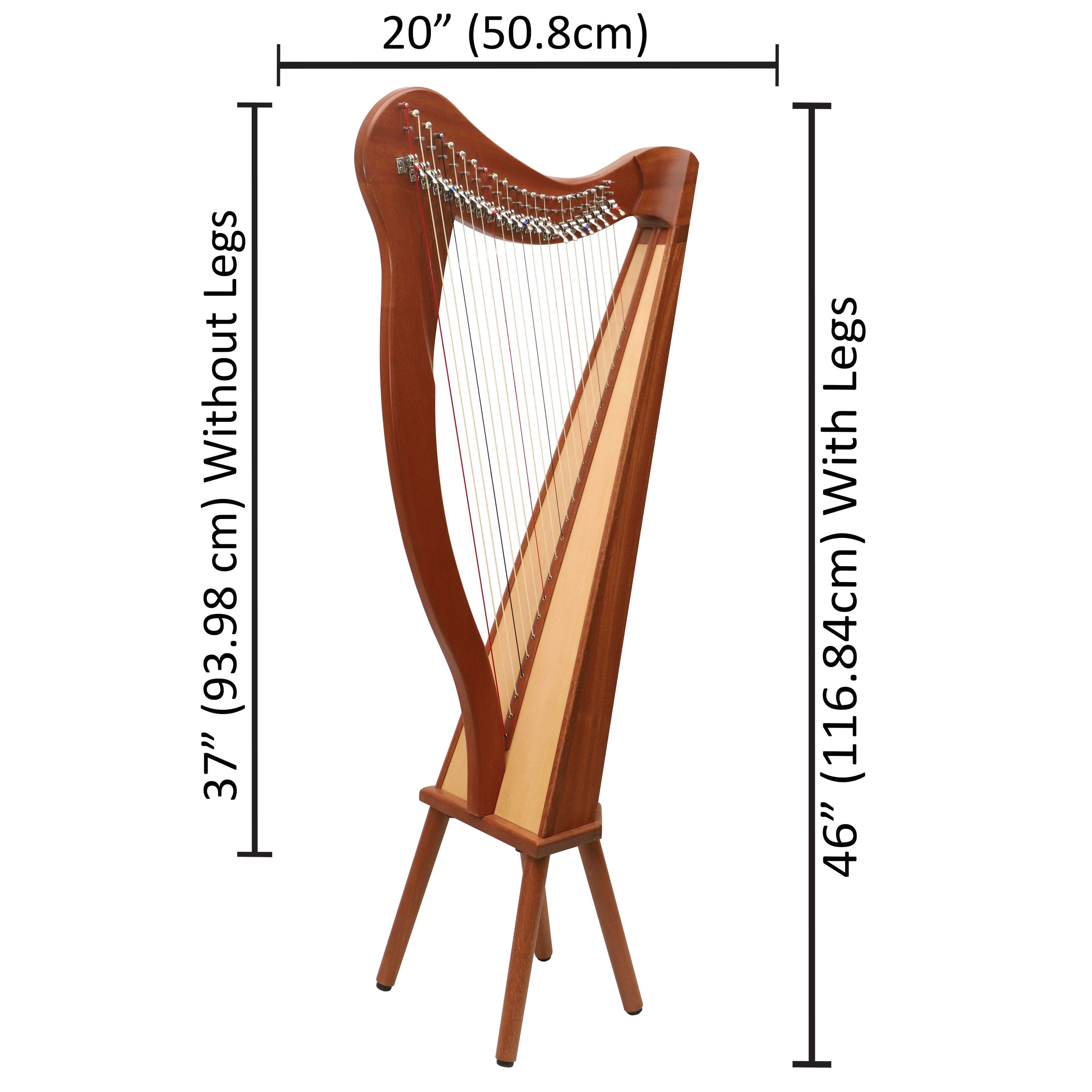 22 String Ard Ri Harp, Celtic Harp