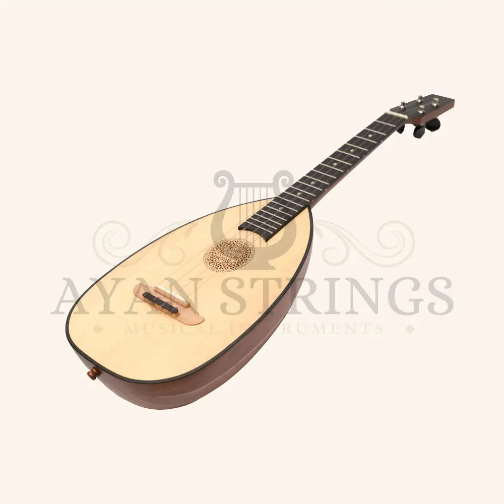 MUZIKKON BAROQUE UKELELE 4 STRINGS TENOR ROSEWOOD LEFT HAND - Stringed Instruments
