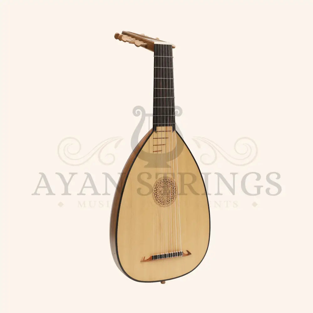 Muzikkon Descant Lute 7 Course Left Hand - Walnut - Stringed Instruments