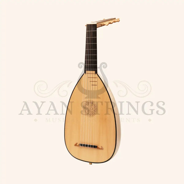 Muzikkon Descant Lute 7 Course Right Hand - Lacewood - Stringed Instruments