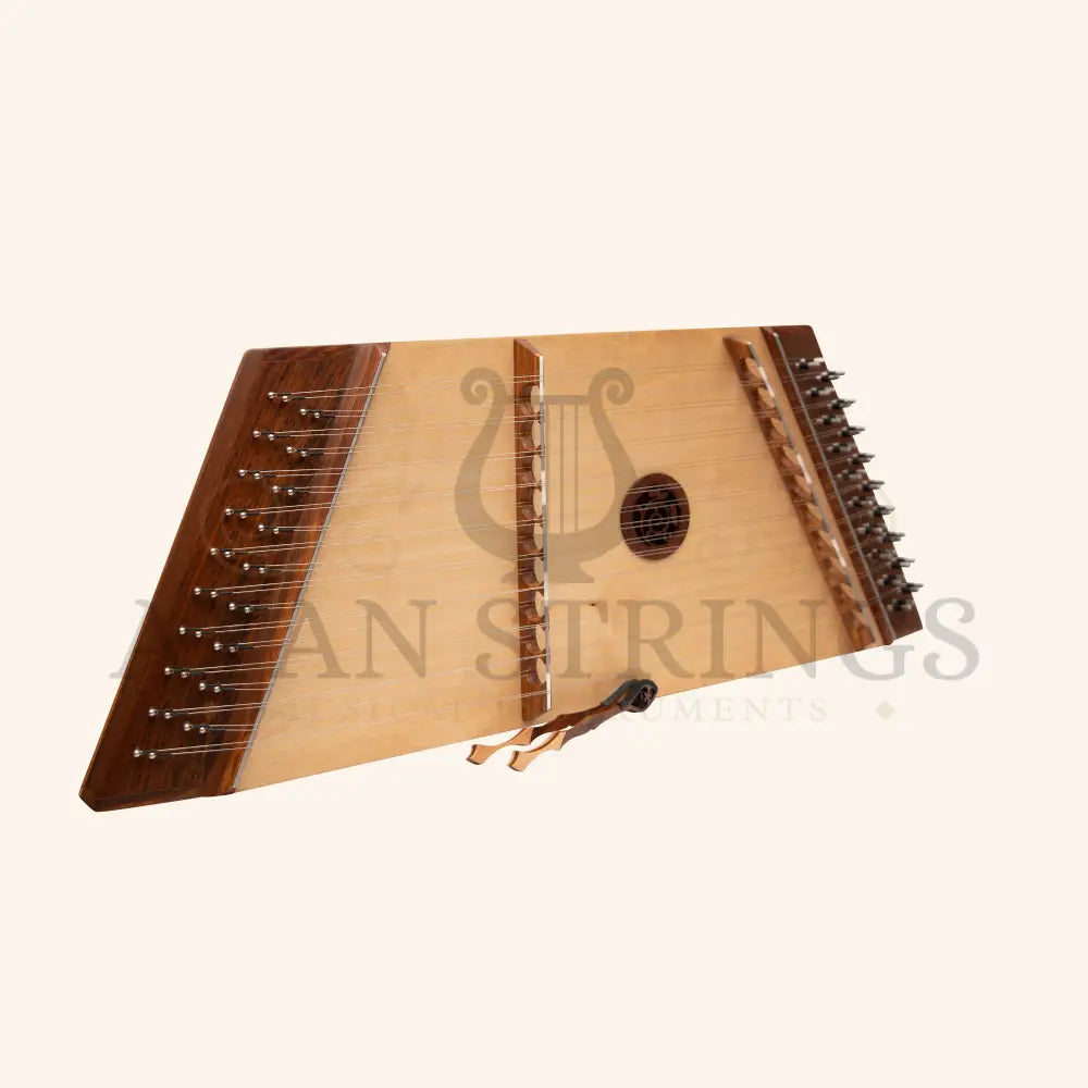 Muzikkon Double Strung 10-9 Hammered Dulcimer Rosewood With Hammers - Stringed Instruments