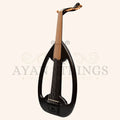 Muzikkon Electric Arabic Frame Oud With Pegs Lacewood Black - Stringed Instruments