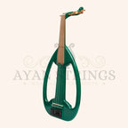 Muzikkon Electric Arabic Frame Oud With Pegs Lacewood Green - Stringed Instruments