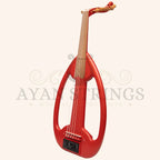 Muzikkon Electric Arabic Frame Oud With Pegs Lacewood Red - Stringed Instruments