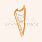 Muzikkon Gothic Harp 19 String Ashwood - Stringed Instruments