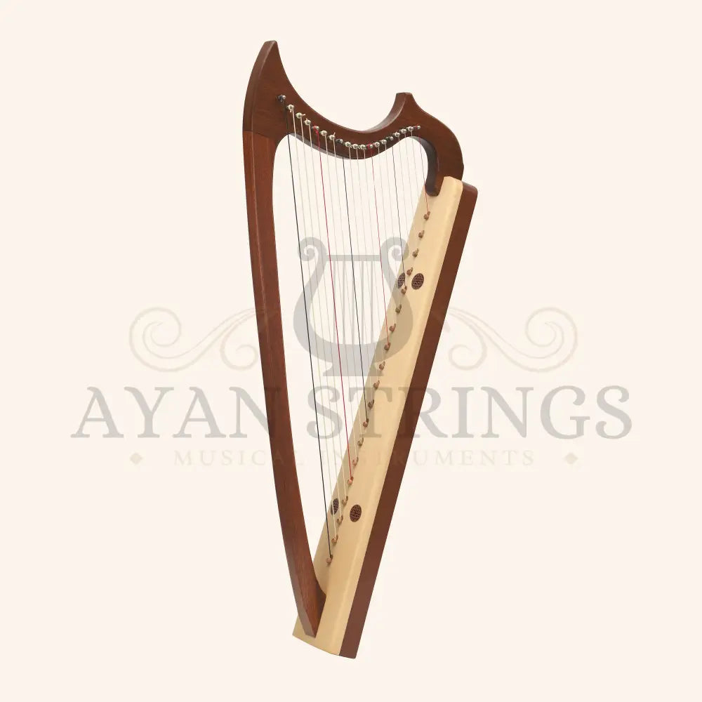 Muzikkon Gothic Harp 19 String Mahogany - Stringed Instruments