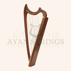 Muzikkon Gothic Harp 19 String Mahogany - Stringed Instruments