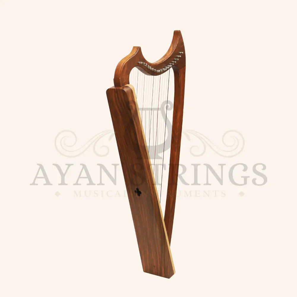 Muzikkon Gothic Harp 19 String Rosewood - Stringed Instruments