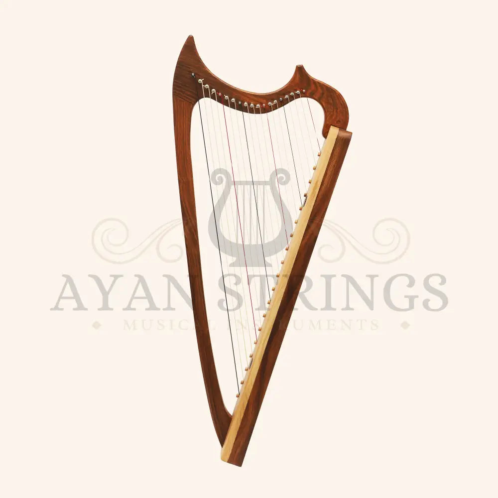 Muzikkon Gothic Harp 19 String Rosewood - Stringed Instruments