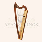 Muzikkon Gothic Harp 19 String Rosewood - Stringed Instruments