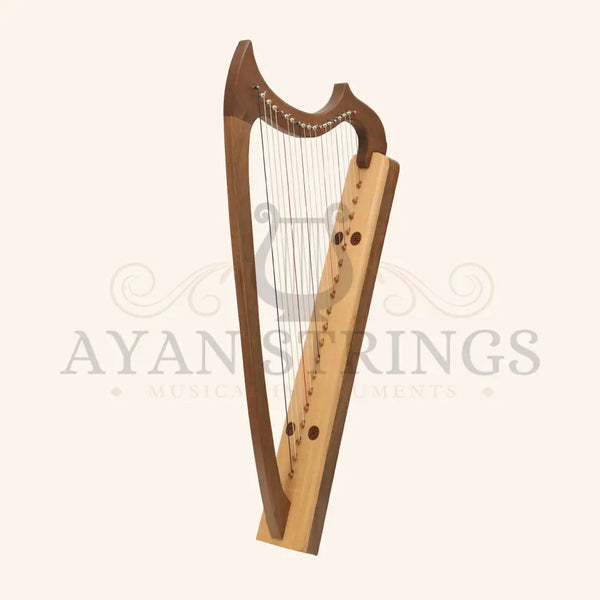 Muzikkon Gothic Harp 19 String Walnut - Stringed Instruments
