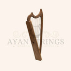 Muzikkon Gothic Harp 19 String Walnut - Stringed Instruments