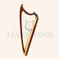 Muzikkon Gothic Harp 29 String Rosewood - Stringed Instruments
