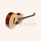 Muzikkon Jumbo Acoustic Bass Guitar 4 String - Stringed Instruments