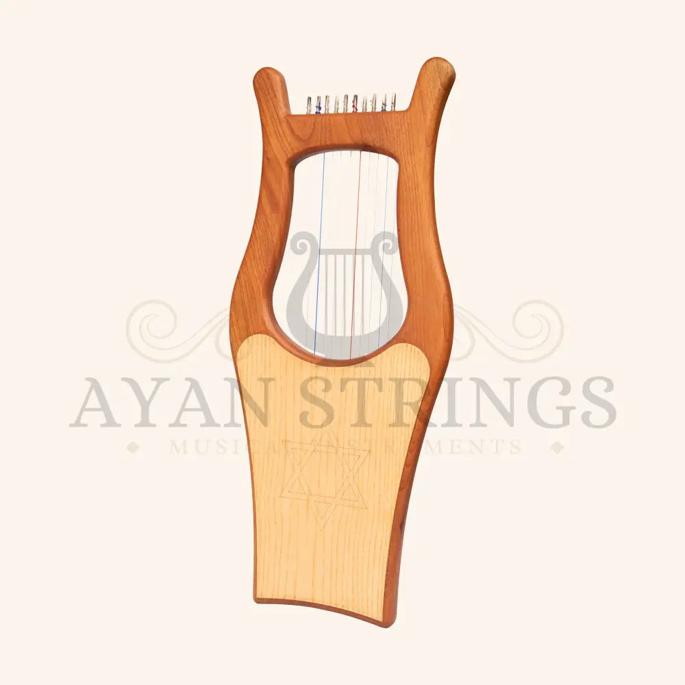 Muzikkon Large Kinnor Harp 10 String Red Cedar - Stringed Instruments
