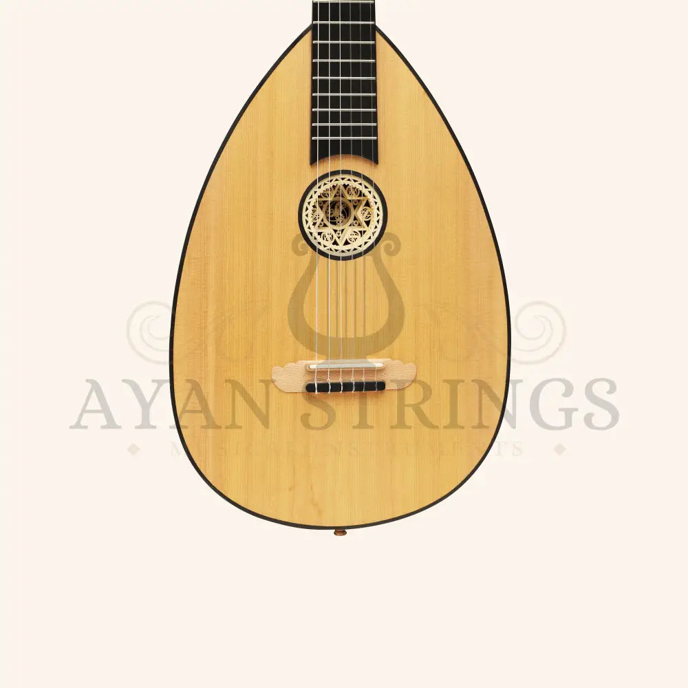 MUZIKKON LUTE GUITAR 6 STRING WALNUT - Stringed Instruments