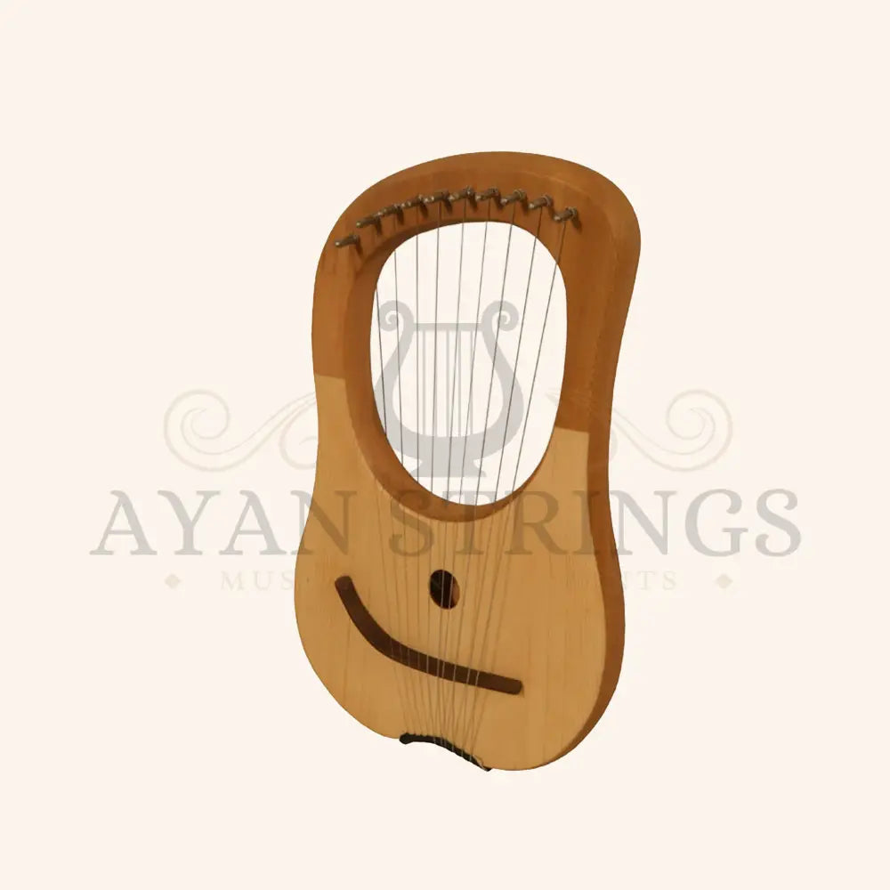 Muzikkon Lyre Harp 10 String - Lacewood - Stringed Instruments