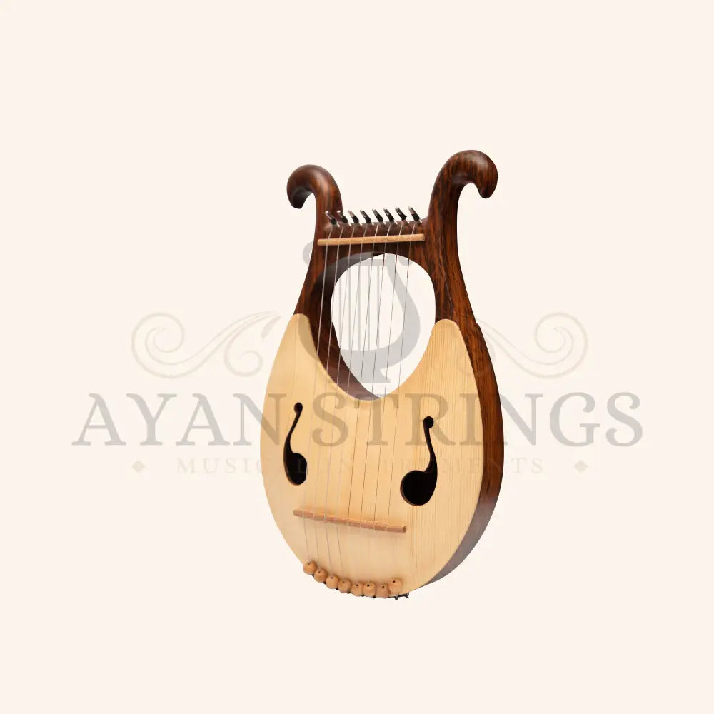 Muzikkon Lyre Harp 8 String Rosewood - Stringed Instruments