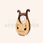 Muzikkon Lyre Harp 8 String Rosewood - Stringed Instruments