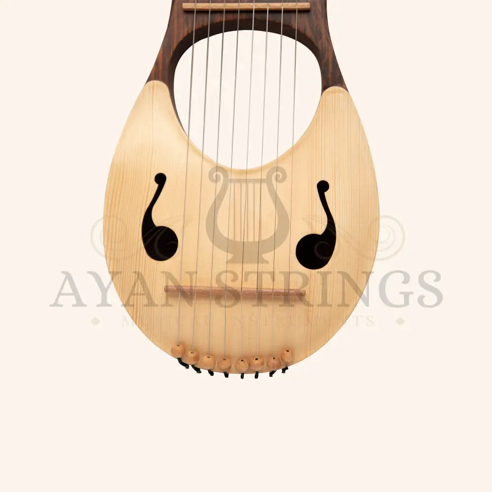 Muzikkon Lyre Harp 8 String Rosewood - Stringed Instruments
