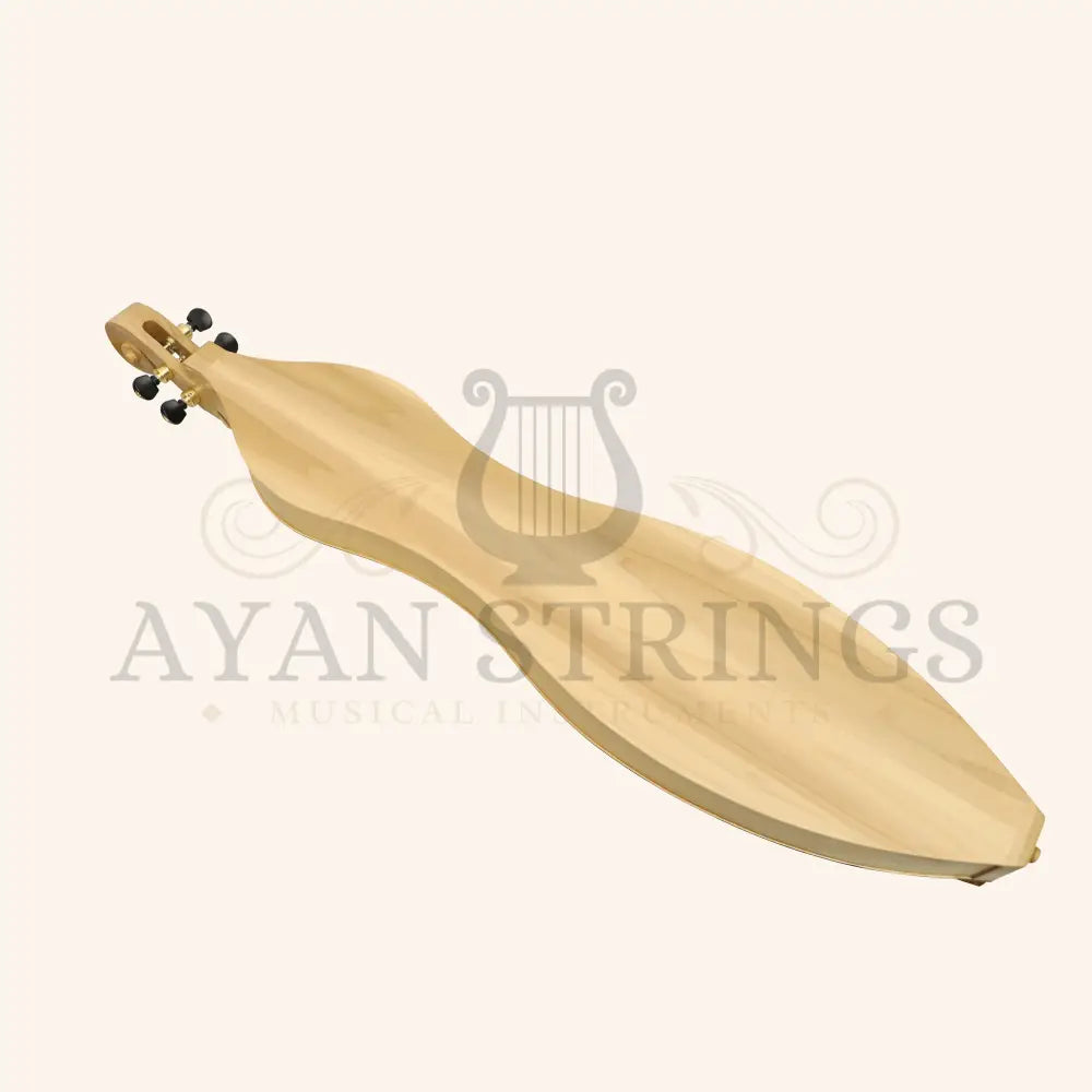 Muzikkon Mountain Dulcimer 4 String Turn Scroll Maple With Purfling - Stringed Instruments