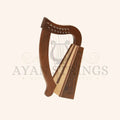 MUZIKKON O’CAROLAN HARP 8 STRING ROSEWOOD CELTIC DRAGON - Stringed Instruments