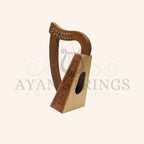 MUZIKKON O’CAROLAN HARP 8 STRING WALNUT CELTIC DRAGON - Stringed Instruments