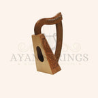 MUZIKKON O’CAROLAN HARP 8 STRING WALNUT CELTIC DRAGON - Stringed Instruments