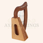 Muzikkon O’Carolan Harp 8 Strings Walnut Knotwork - Stringed Instruments