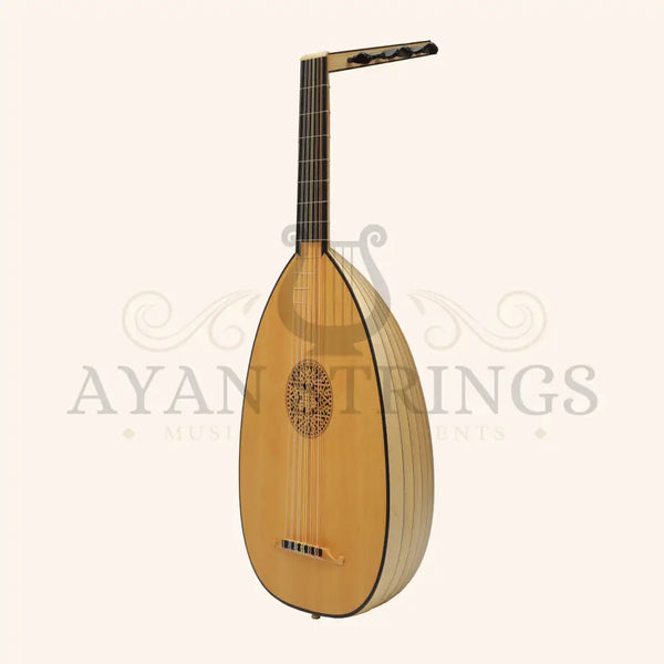 Muzikkon Renaissance Lute 6 Course Deluxe Left Hand After Hieber - Maple - Stringed Instruments