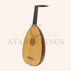Muzikkon Renaissance Lute 6 Course Deluxe Left Hand After Hieber - Walnut - Stringed Instruments
