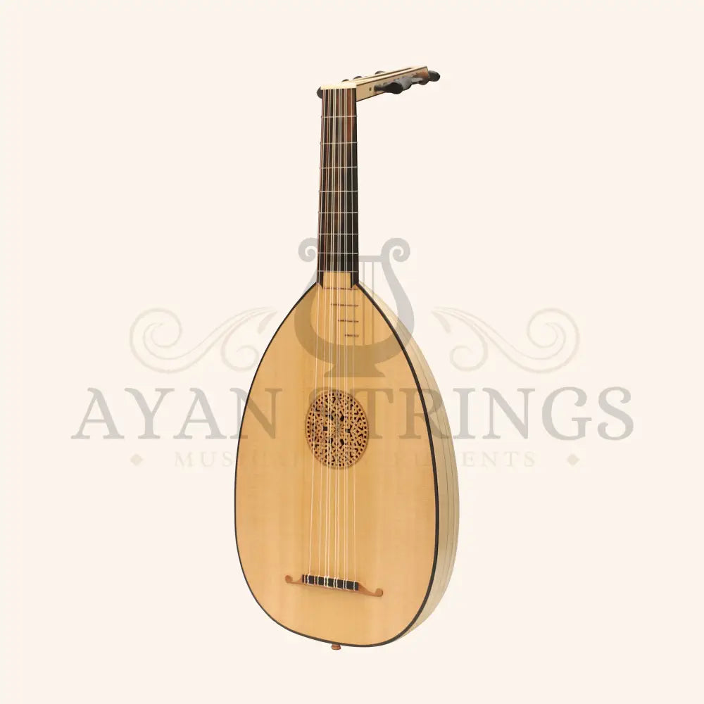 Muzikkon Renaissance Lute 6 Course Deluxe Right Hand After Hieber - Maple - Stringed Instruments
