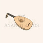 Muzikkon Renaissance Lute 6 Course Left Hand After Hieber - Stringed Instruments