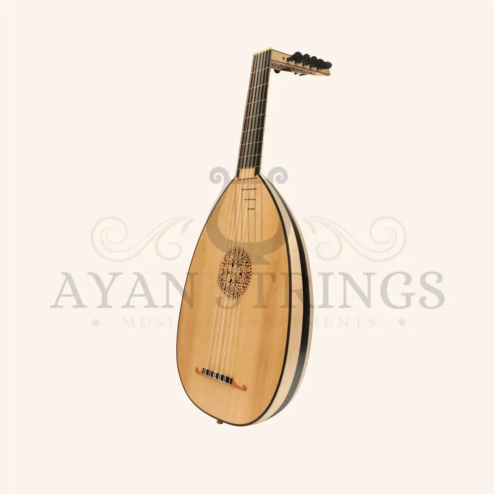 Muzikkon Renaissance Lute 6 Course Right Hand After Hieber - Maple/Ebony - Stringed Instruments