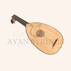 Muzikkon Renaissance Lute 6 Course Right Hand After Hieber - Stringed Instruments