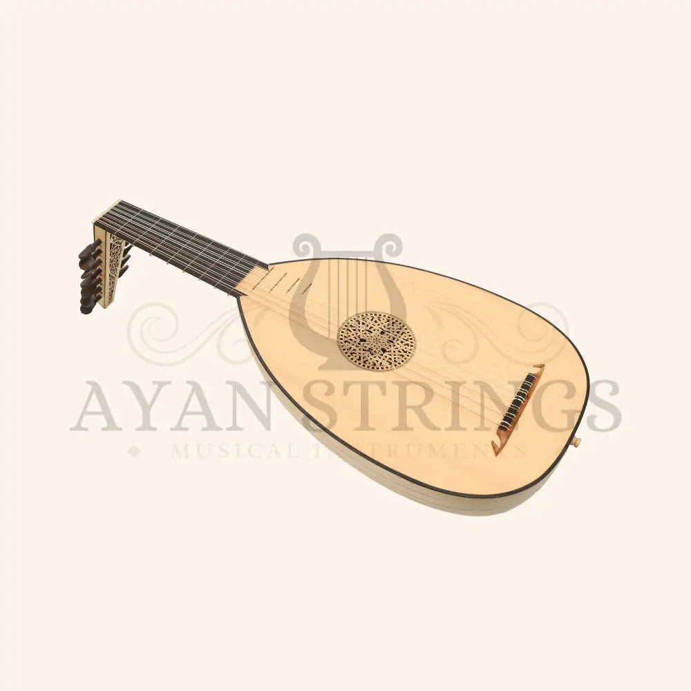 Muzikkon Renaissance Lute 7 Course Deluxe Right Hand After Hieber - Stringed Instruments
