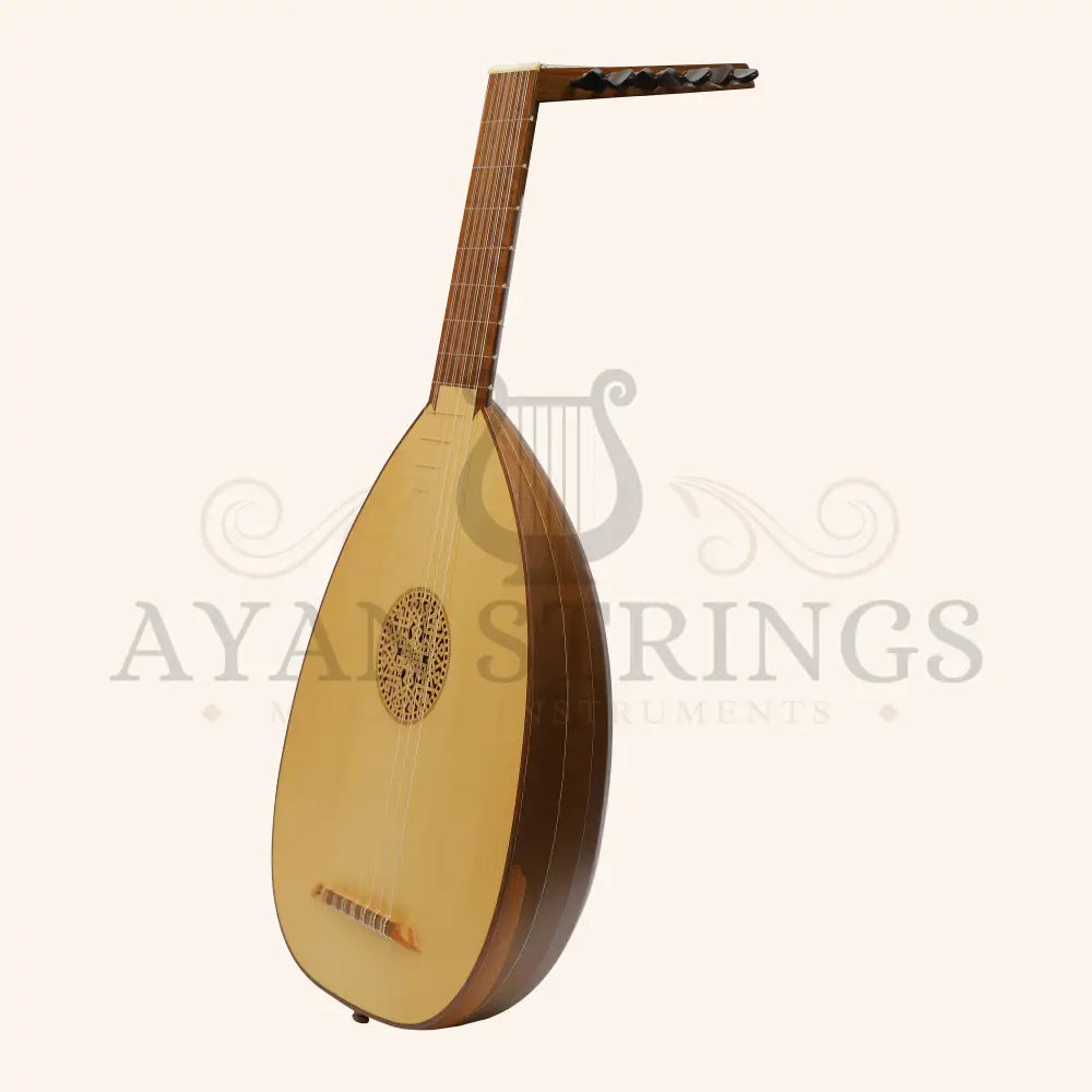 Muzikkon Renaissance Lute 7 Course Left Hand After Hieber - Walnut - Stringed Instruments