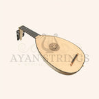 Muzikkon Renaissance Lute 7 Course Right Hand After Hieber - Stringed Instruments