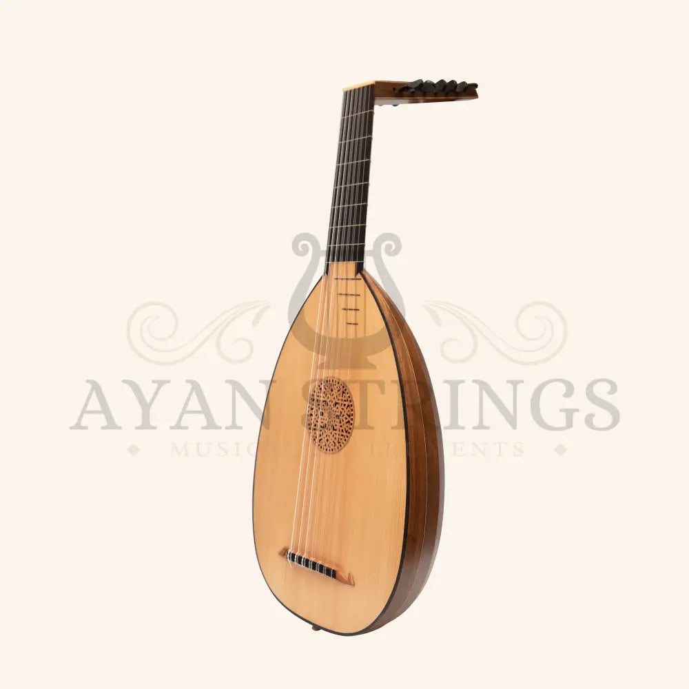 Muzikkon Renaissance Lute 7 Course Right Hand After Hieber - Walnut - Stringed Instruments