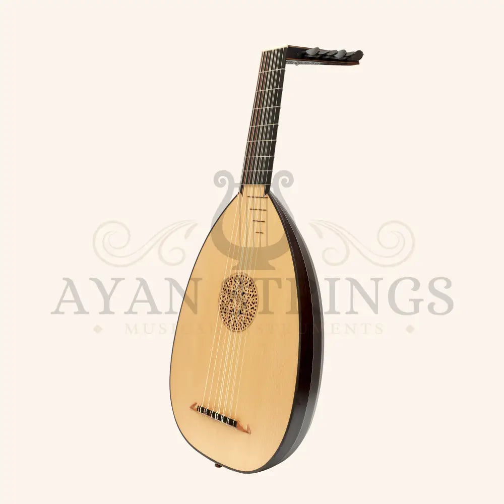 Muzikkon Renaissance Lute 7 Course Right Hand After Hieber - Wenge - Stringed Instruments