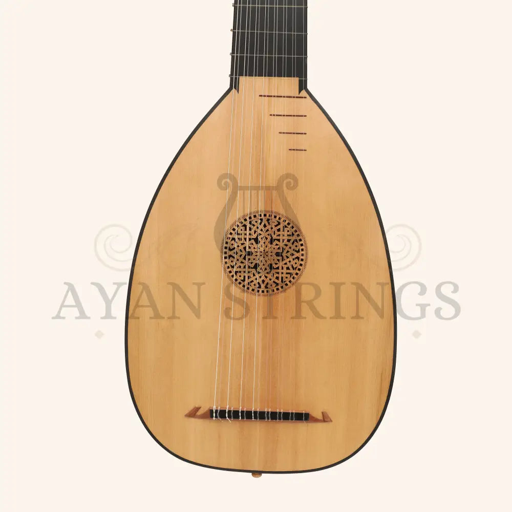 Muzikkon Renaissance Lute 8 Course Deluxe Right Hand After Hieber - Stringed Instruments