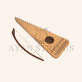 Muzikkon Round Back Bowed Psaltery Alto Lacewood - Stringed Instruments