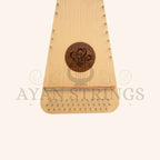 Muzikkon Round Back Bowed Psaltery Baritone Lacewood - Stringed Instruments